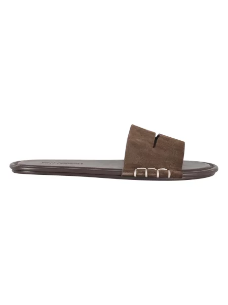 Klapki Jw Anderson skórzane brązowe