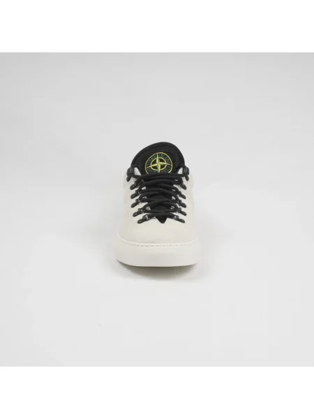 Sneakersy Stone Island sznurowane zamszowe z kamieniami beżowe