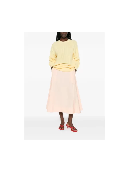Sweter Frame z kaszmiru żółty