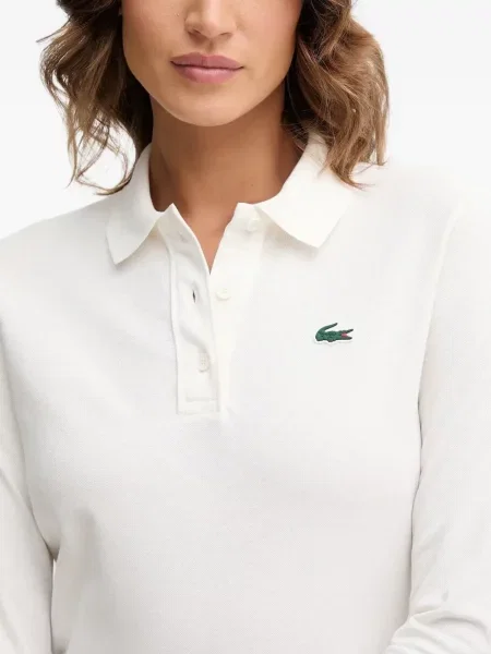 Długi polo Lacoste białe