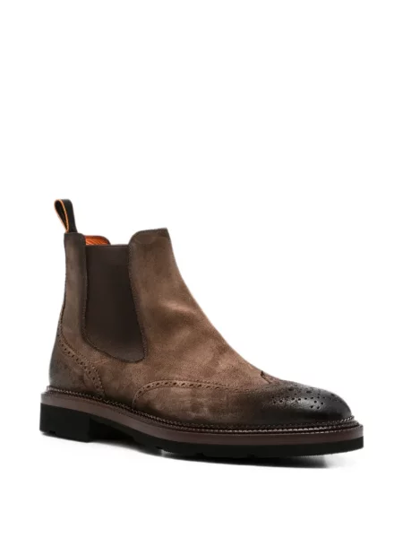 Botine chelsea Santoni maro