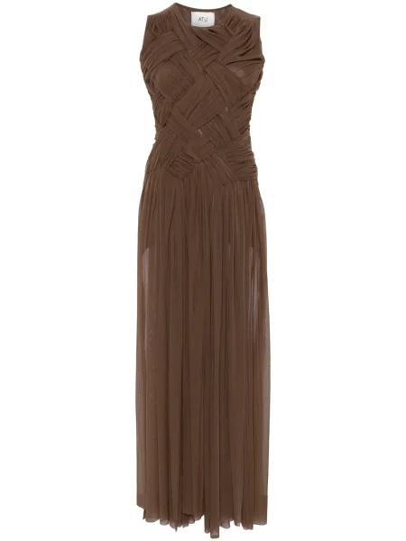Rochie maxi Atu Body Couture de costum maro