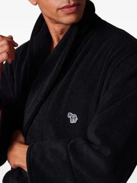 Halat Paul Smith cu broderie cu model zebră negru