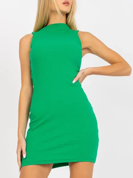 Obleka obleka Fashionhunters zelena