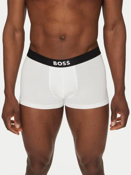 BOSS Boxerky David Beckham čierna biela