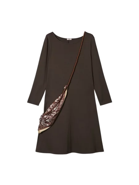 Sukienka Oltre brązowa