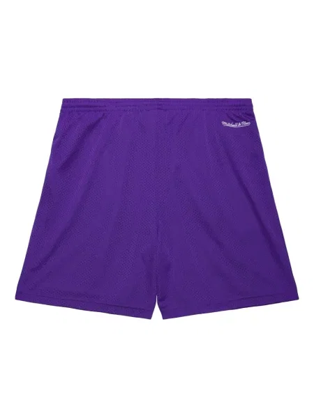 Pantaloni scurți Mitchell & Ness plasă cu autograf violet