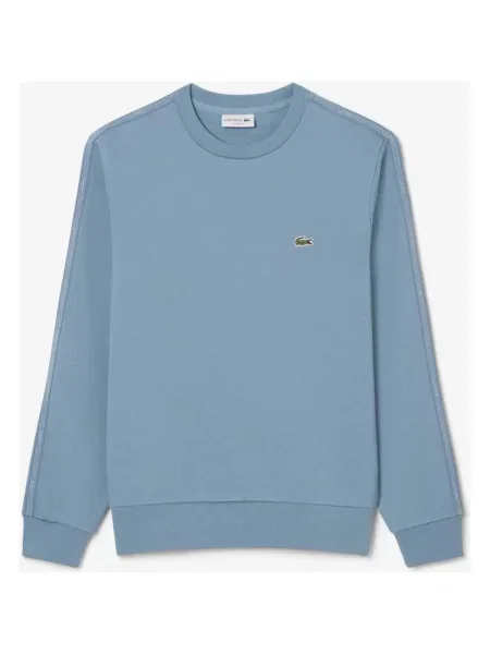 Bluza Lacoste Stripe Band Fleece jasny XS niebieski