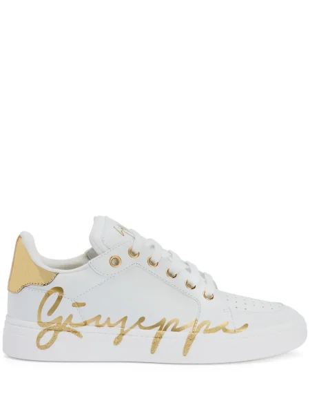 Sneakerși Giuseppe Zanotti cu imagine alb
