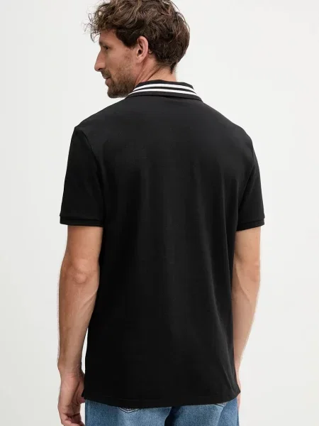 Polo tričko Calvin Klein Jeans s potiskem černá