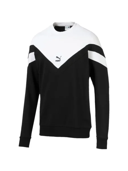 Hanorac crewneck Puma cu decolteu rotund negru