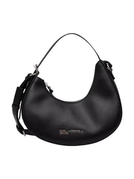 Karl Lagerfeld Jeans torebka hobo skórzana czarna