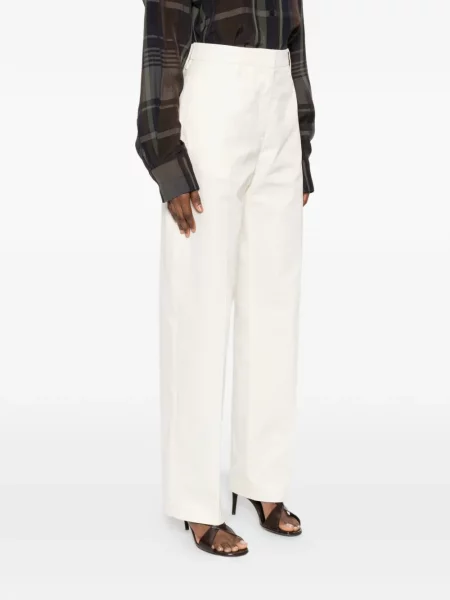 Pantaloni Jil Sander alb