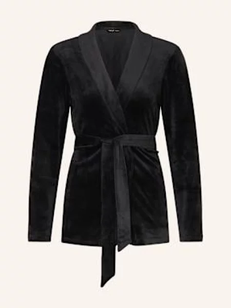 Triumph Peniuar Sensual Velour Z Materiału Nicki schwarz czarna