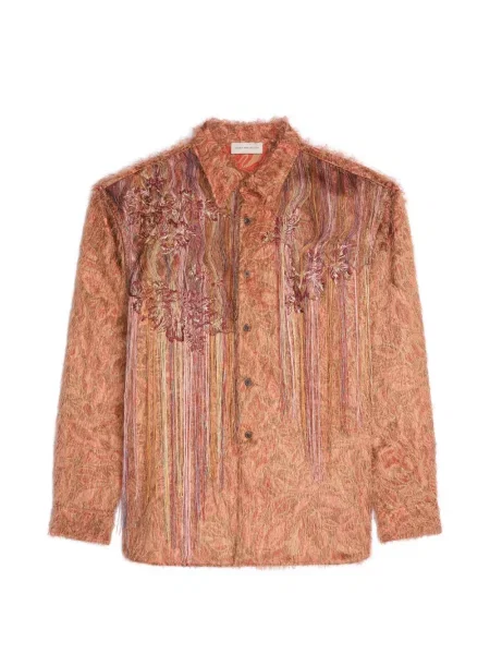 Cămașă Dries Van Noten portocaliu