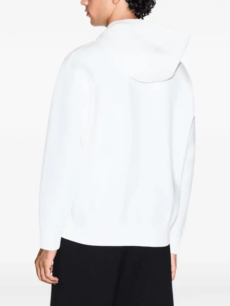 Bluza z kapturem Armani Exchange z nadrukiem biała