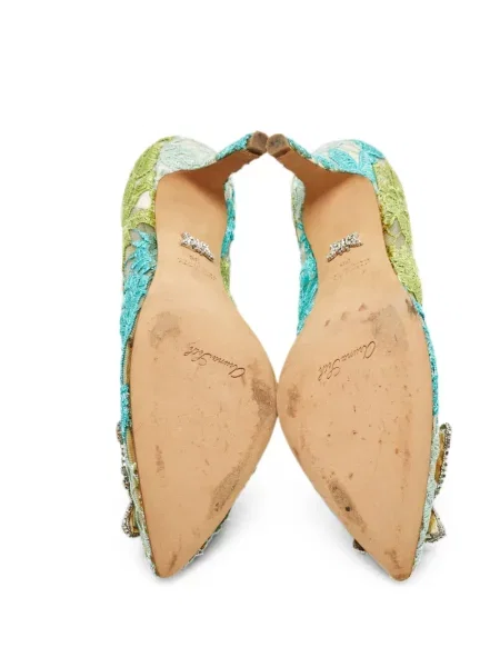 Pantofi cu toc Aruna Seth verde