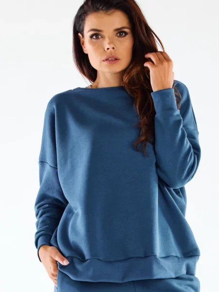 Bluza z kapturem Infinite You niebieska