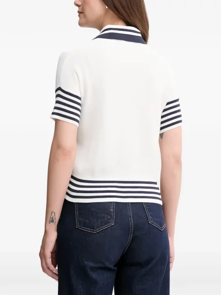Top Benetton cu dungi alb