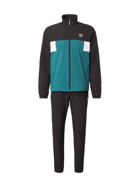 Sergio Tacchini Športna trenirka cijansko modra / črna bela
