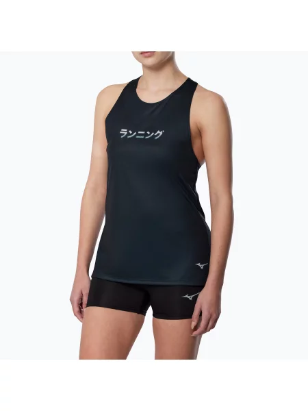 Tricou de alergare pentru femei Mizuno Core Graphic Tank Top black negru