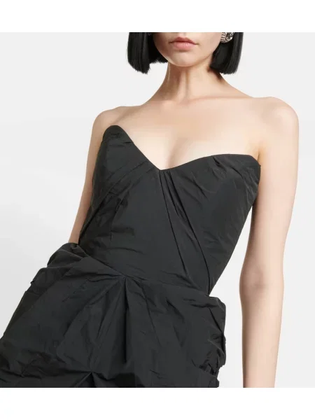 Rochie midi Maticevski drapată negru