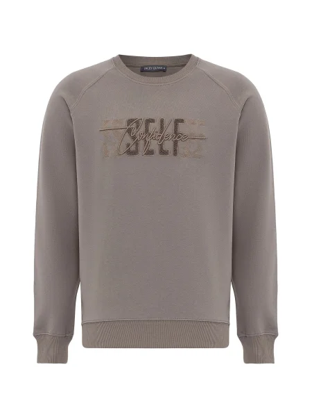 Jacey Quinn Mikina Arturo tmavosivá / pastelovo zelená