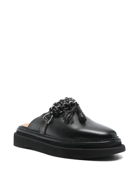 Papuci tip mules Toga Virilis din piele negru