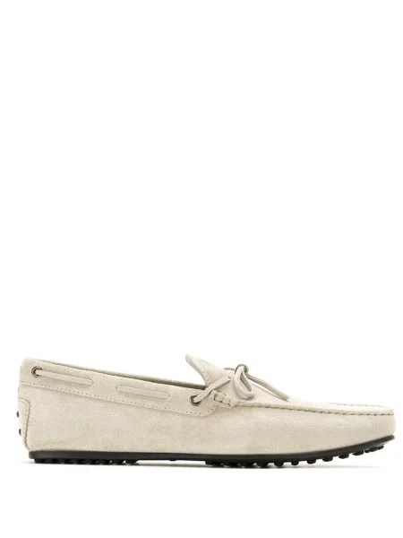 Pantofi loafer Tod's din piele de căprioară gri