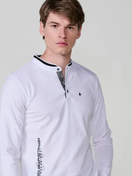 KOROSHI Tricou negru alb