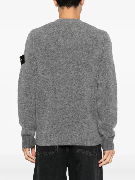 Pulover Stone Island cu strasuri gri