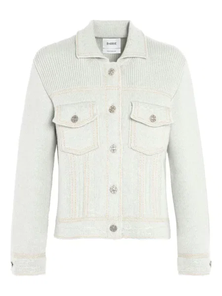 Kurtka Barrie prążkowana zielona