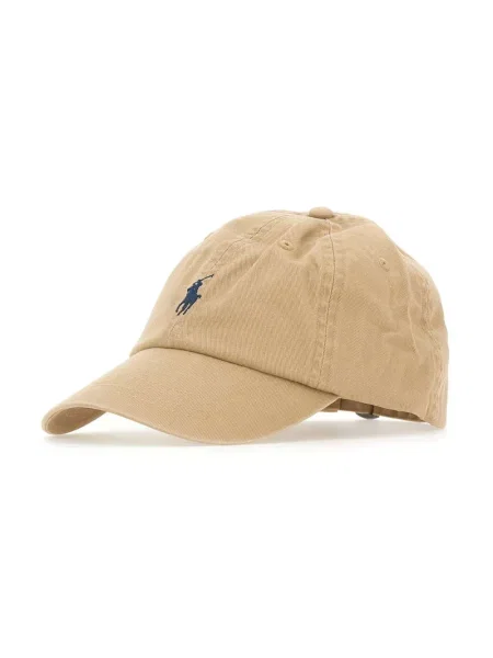 Polo Ralph Lauren czapka z daszkiem beżowy gładka brązowa