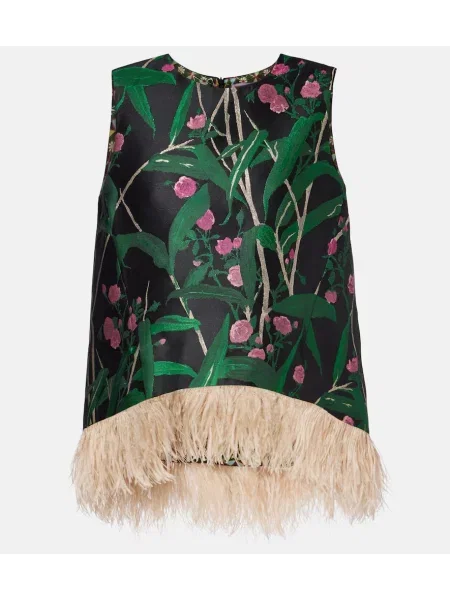 Top La Doublej żakardowy