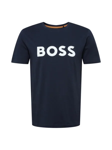 BOSS Orange kratka majica BOSS Thinking 1 modra