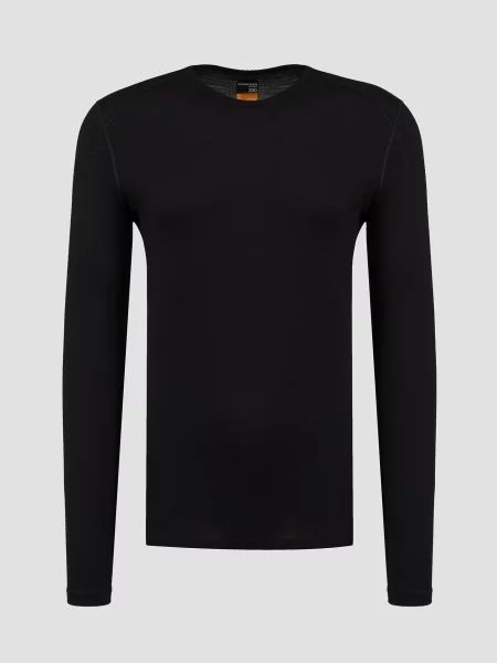Bluza termoaktywna icebreaker Oasis Crewe black czarna