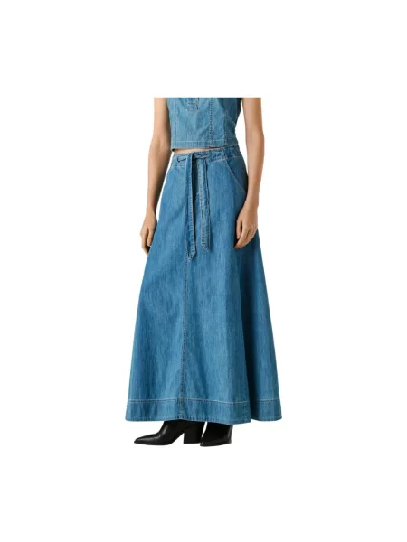 Spódnica jeansowa Pepe Jeans niebieska
