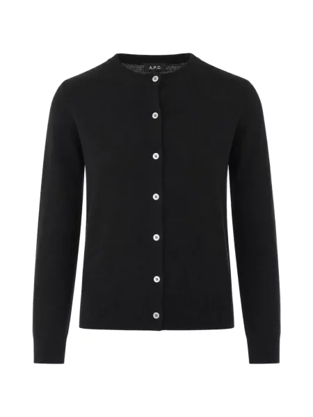 Cardigan A.p.c. cu broderie negru