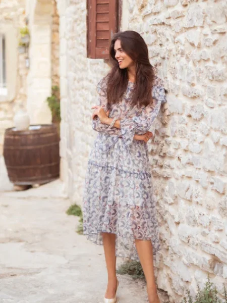 Рокля Mefese сиво