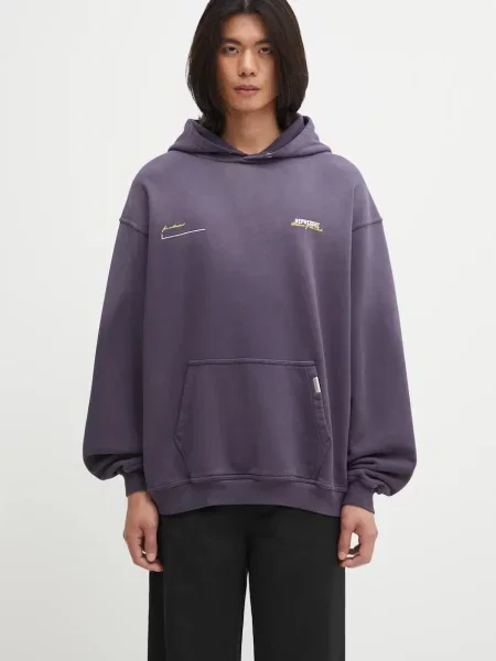 Dukserica Represent Patron Of The Club Hoodie s kapuljačom s tiskom ljubičasta