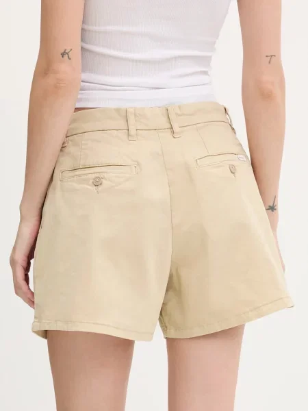 Шорти Guess Jeans однотонні середня посадка зелений