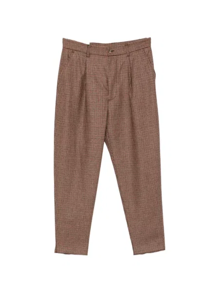 Pantaloni Eleventy cu model pepito maro