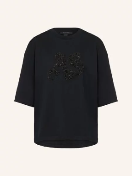 Allsaints Tričko Amelie S Ozdobnými Korálky černá
