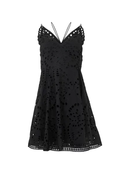 Rochie mini Alberta Ferretti cu decolteu în V negru