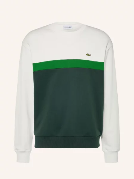Lacoste Mikiny krémová / tmavě zelená
