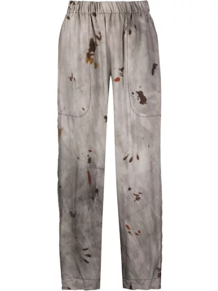 Pantaloni Uma Wang cu imagine gri