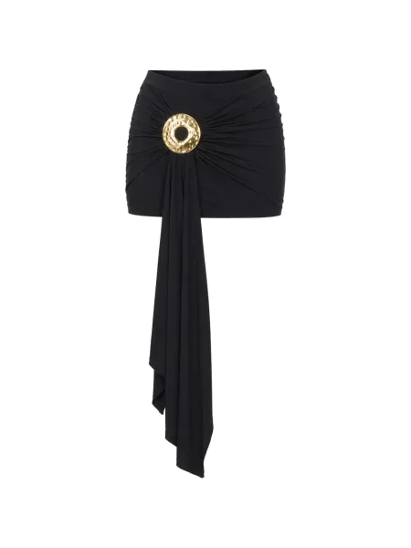 Fusta mini Cult Gaia cu volane negru