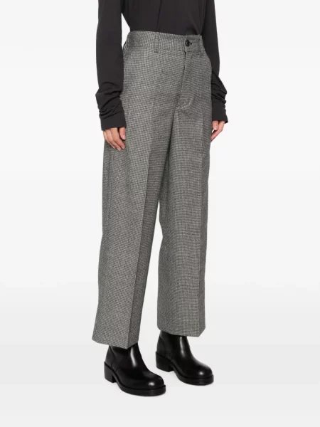 Pantaloni Nicholson & Nicholson cu model pepito negru