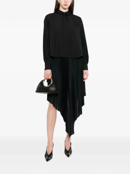 Риза Sacai кепър черно