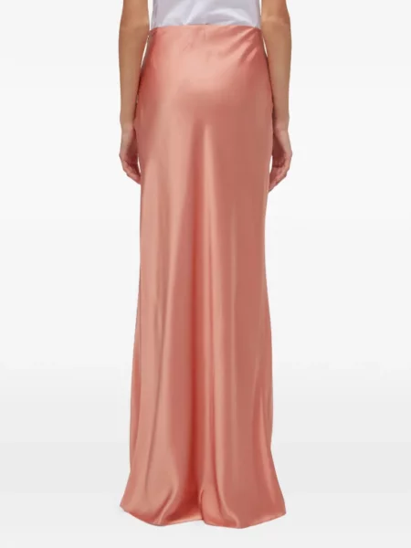 Fusta maxi Blugirl din satin roz